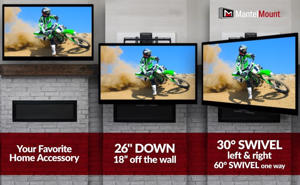 MantelMount MM700 Premier Pull Down TV Mount
