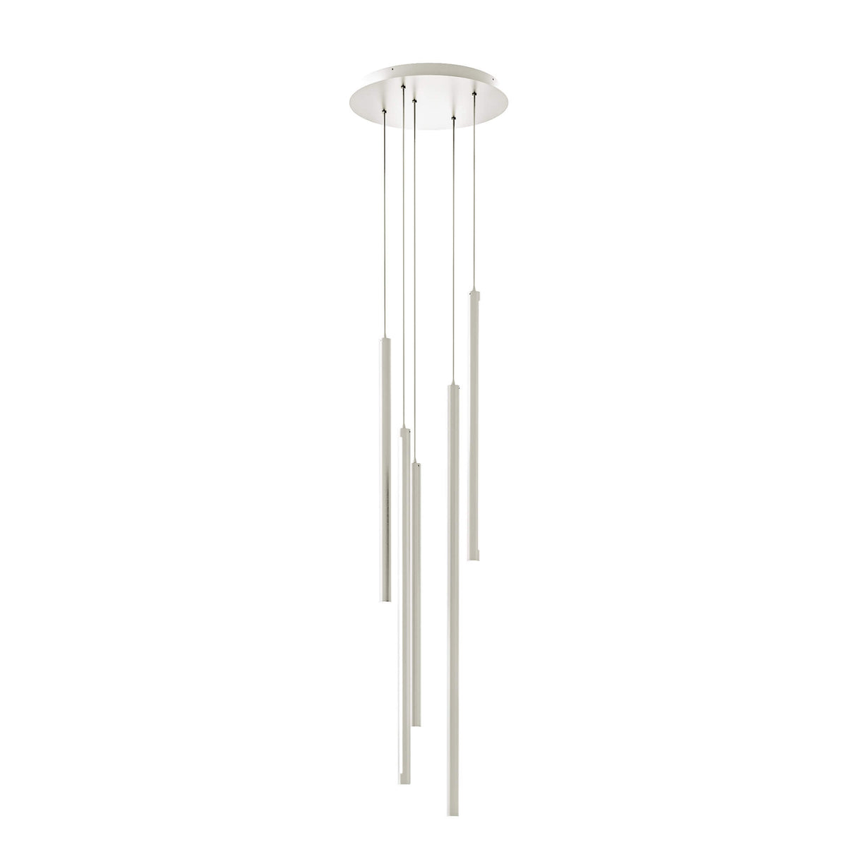 DALS PDLED120-5-WH Round Canopy - 5 piece Decorative pendant cylinder