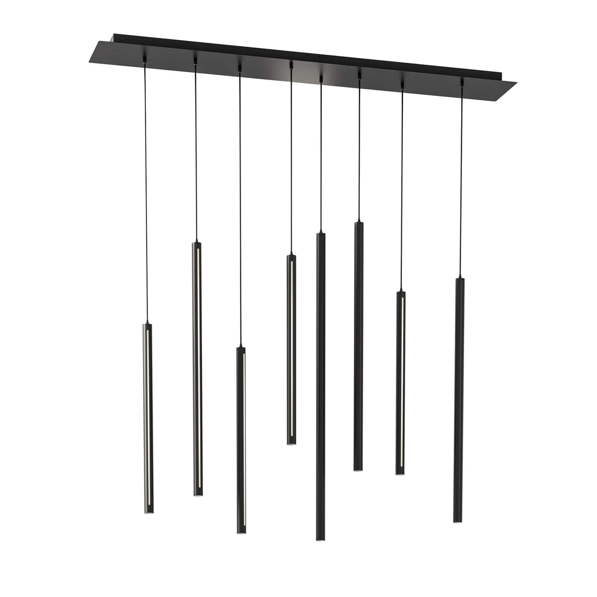 DALS PDLED120-8SQ-BK Square Canopy - 8 piece Decorative pendant cylinder