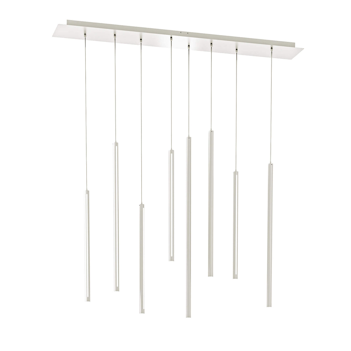 DALS PDLED120-8SQ-WH Square Canopy - 8 piece Decorative pendant cylinder