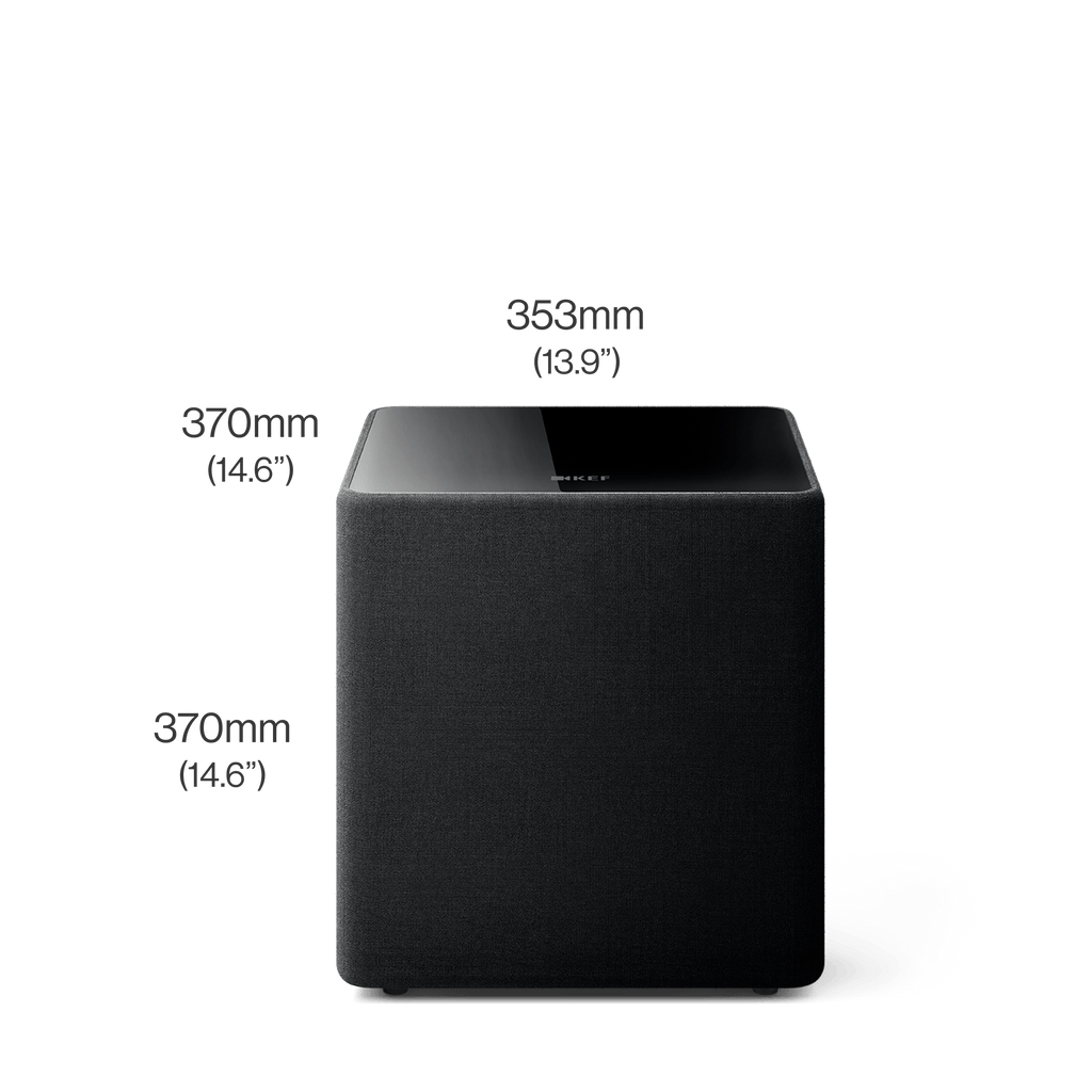 Kef KUBE10MIE 10in Woofer & 300W RMS Subwoofer Black, Each