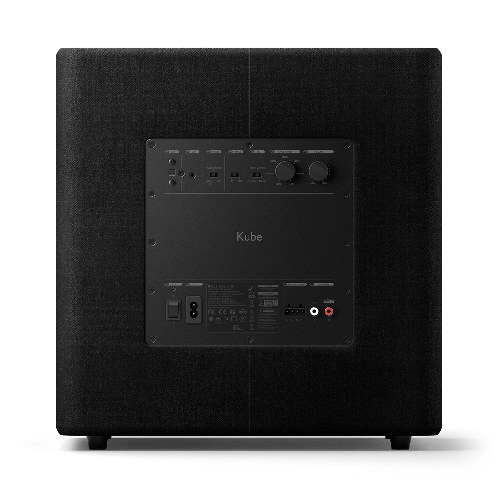 Kef KUBE12MIE 12in Woofer & 300W RMS Subwoofer Black, Each