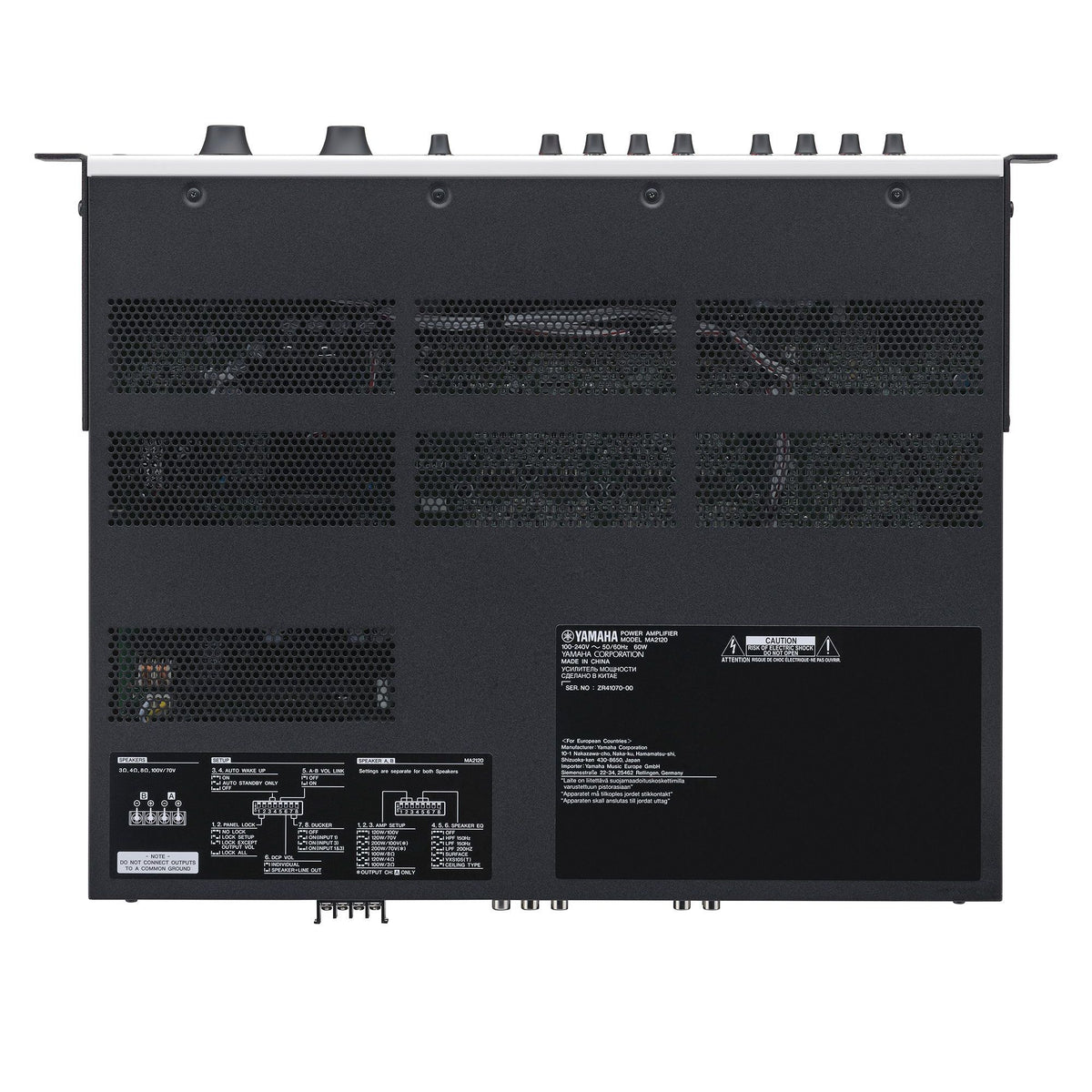 Yamaha CIS MA2120 Lo-Z/Hi-Z Switchable Class-D 2Ch x 120W Power Amplifier