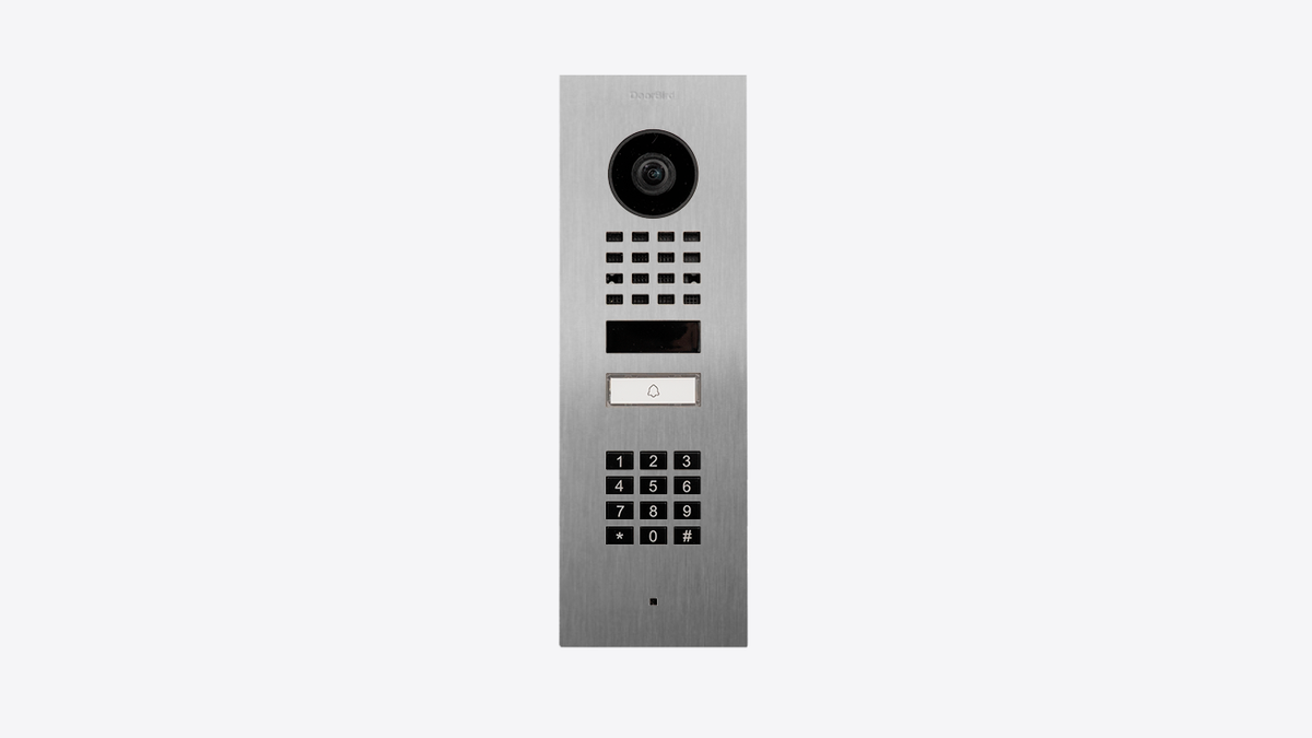 Doorbird 423871632 D1101KV Flush-mount IP Video Intercom Stainless Steel V2A, Brushed
