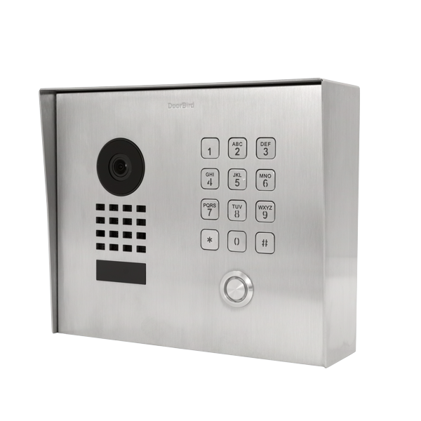 DoorBird 423867536 D1101KH Classic Surface-mount IP Video Intercom Stainless Steel V2A, Brushed