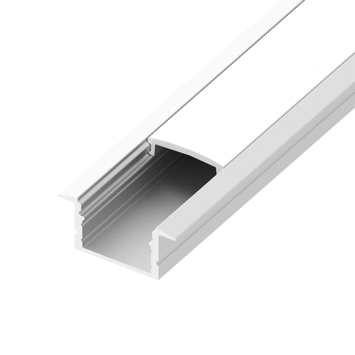 Diode Channel Bundle, RECESSED, Frosted Cover, End Cap Pairs, Mounting Hardware