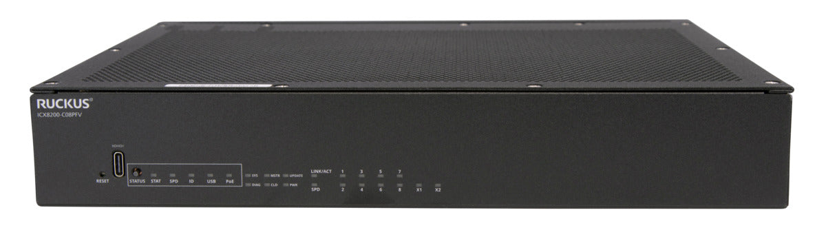 Ruckus ICX8200-C08PFV AV 8-PRT POE 124W 2X10G SFP+
