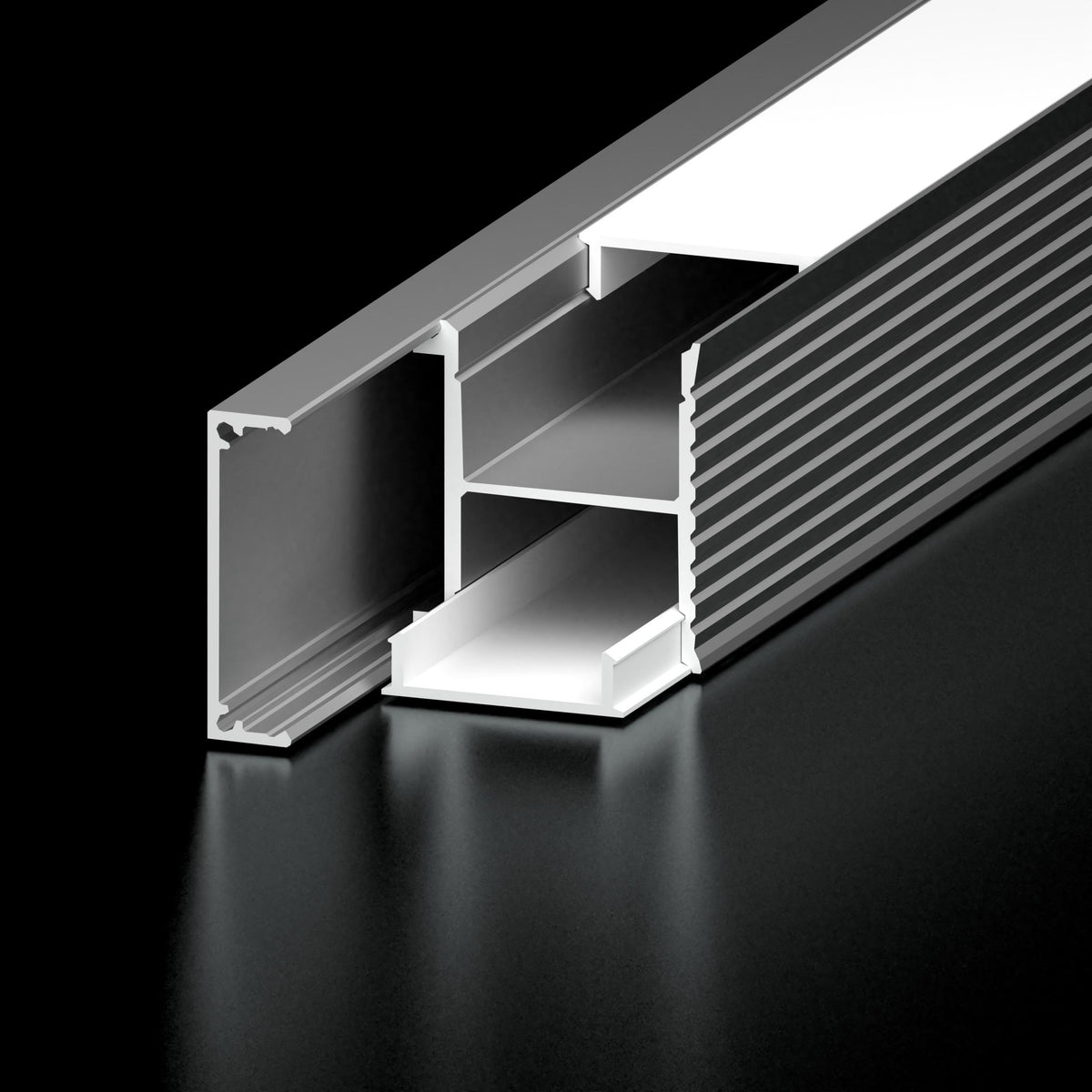 Diode Channel Bundle, SCONCE, Frosted Cover, End Cap Pairs, Mounting Hardware