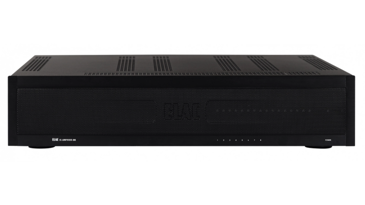 Elac IS-AMP8100-BK Integrator 8 x 100W Multi-Zone Amplifier - Black, Each