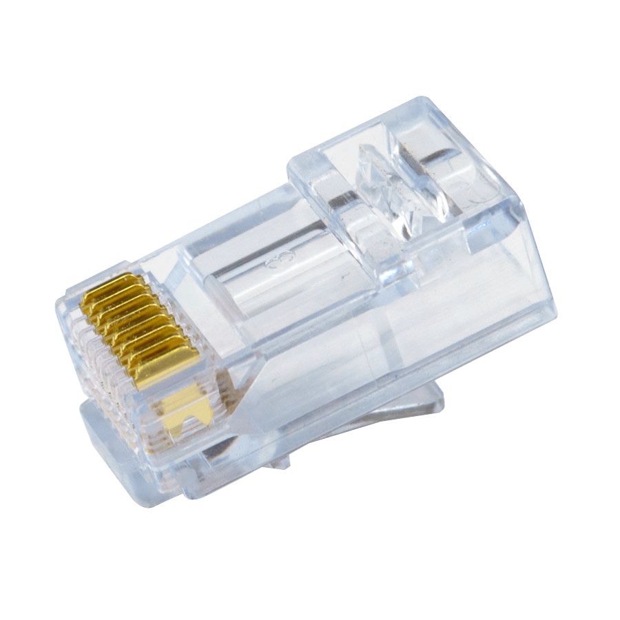 Simply45 S45-1500 Pass Through Blue Tint - Cat5e UTP - 100pc Jar