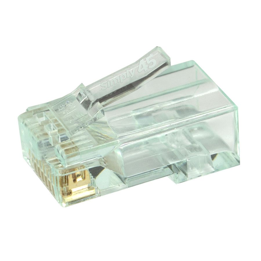 Simply45 S45-1600 Pass Through Green Tint - Cat6 UTP - 100pc Jar