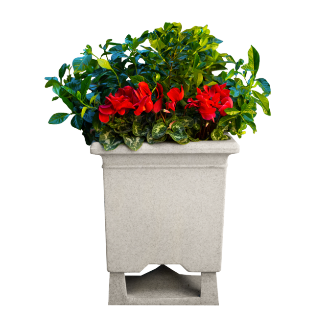 Rockustics SquareRoot Outdoor 6.5" Square Planter Speaker, Each