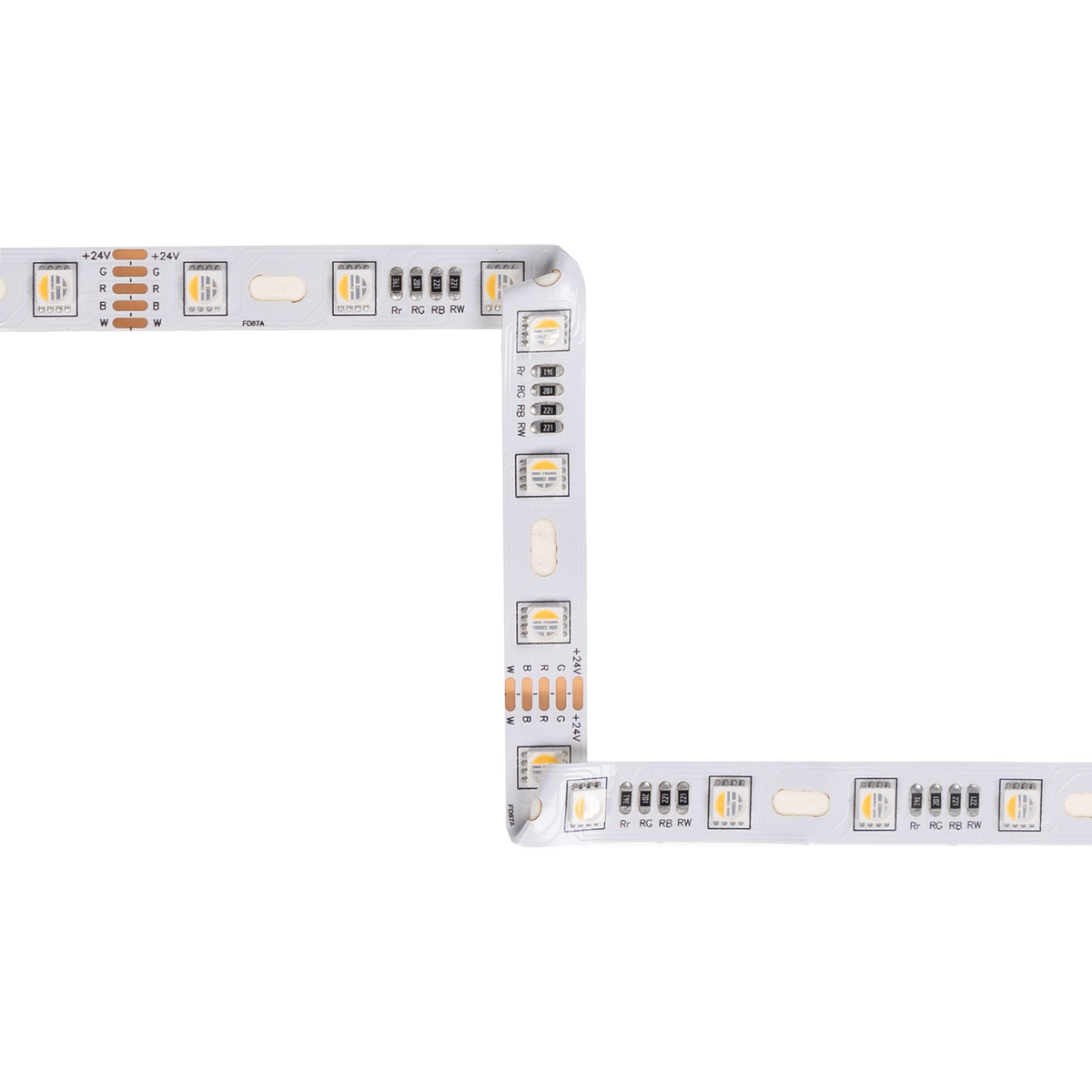 Diode SQUIGGLY RGBW LED Tape Light, 24V, RGBW, 16.4 ft.