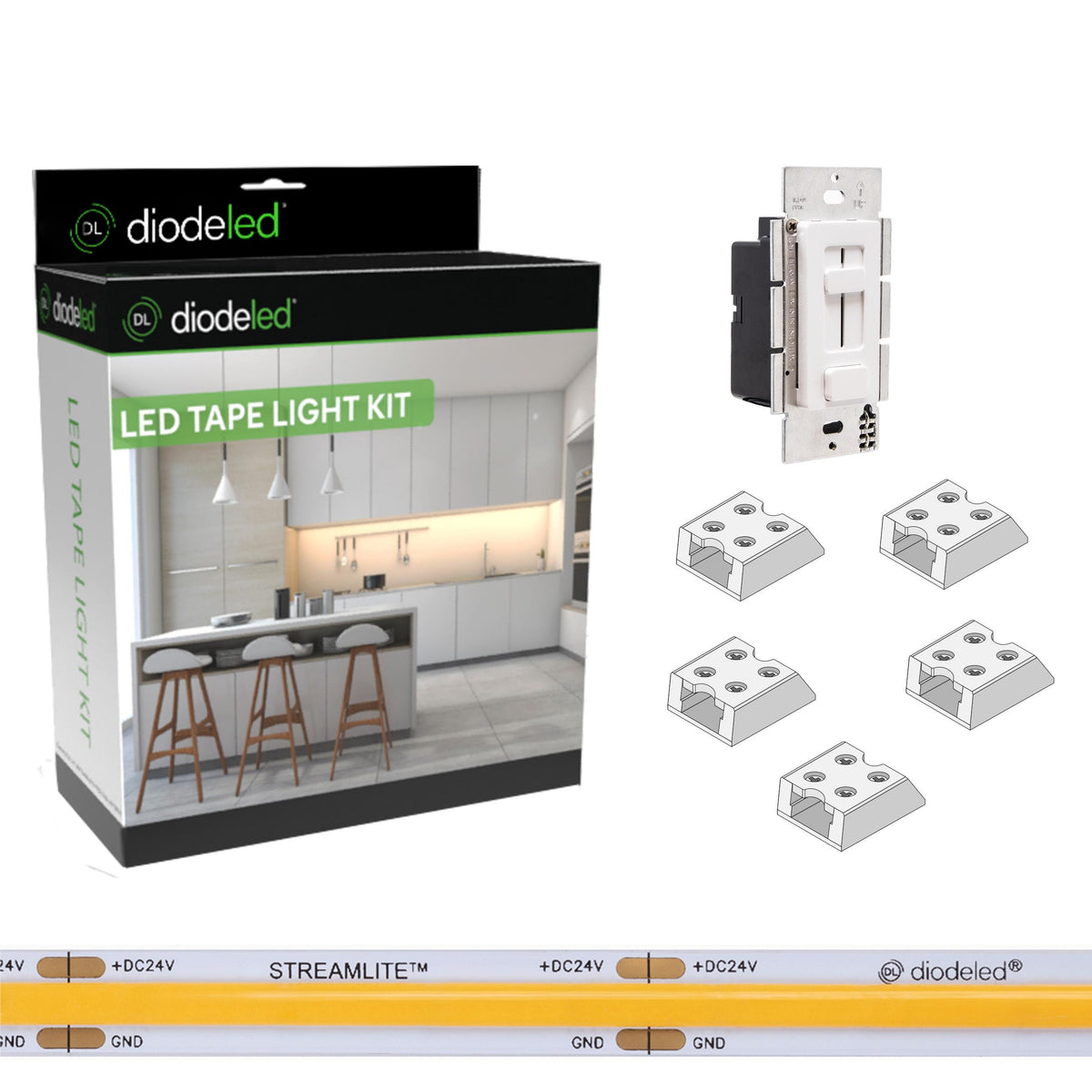 Diode STREAMLITE™ Diffused Tape Light Kit