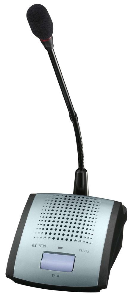 TOA TS-772 delegate unit for the TS-770 series conference system with talk button and loudspeaker