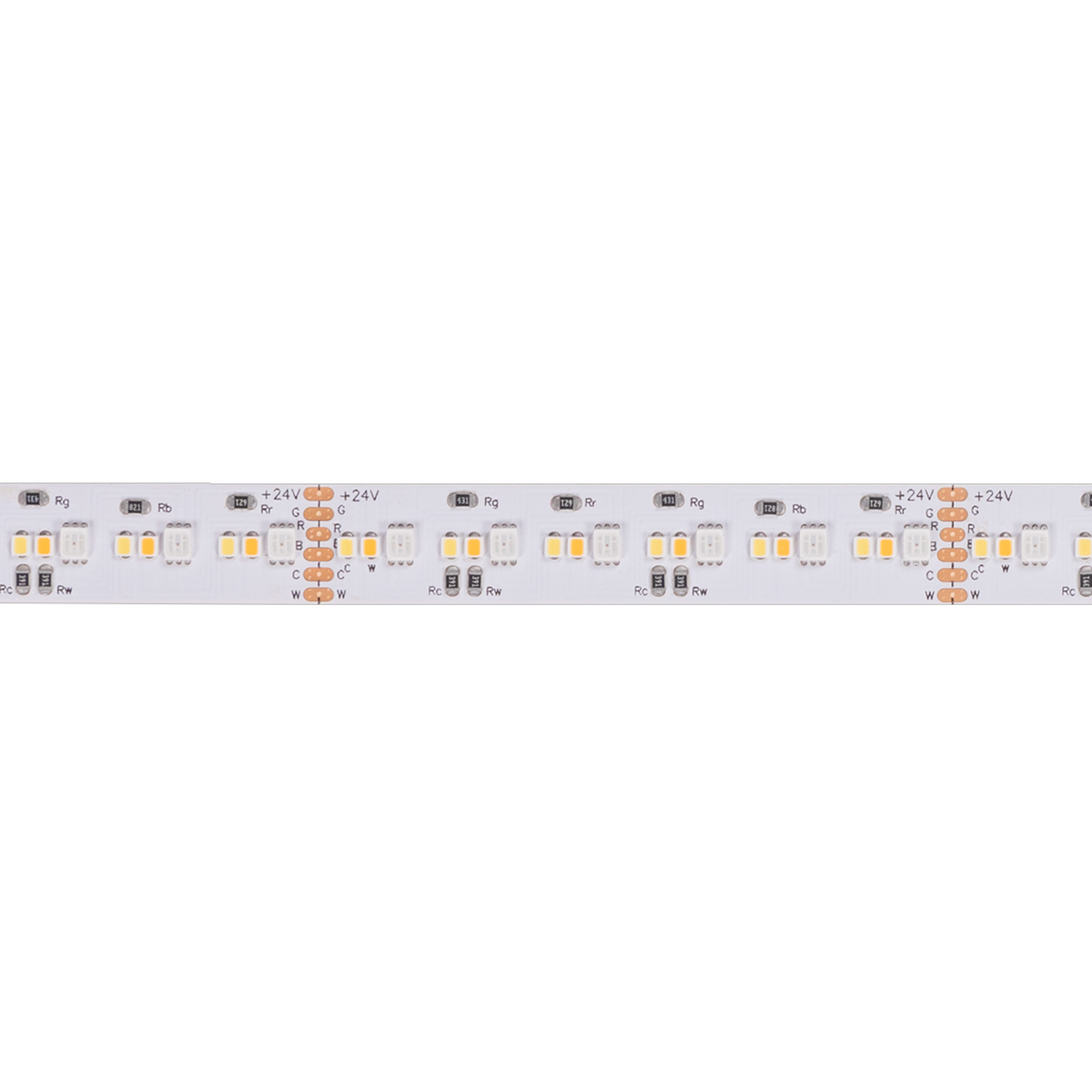 Diode VALENT LED Tape Light, 24V, RGB+Tunable White, 2400K-6500K