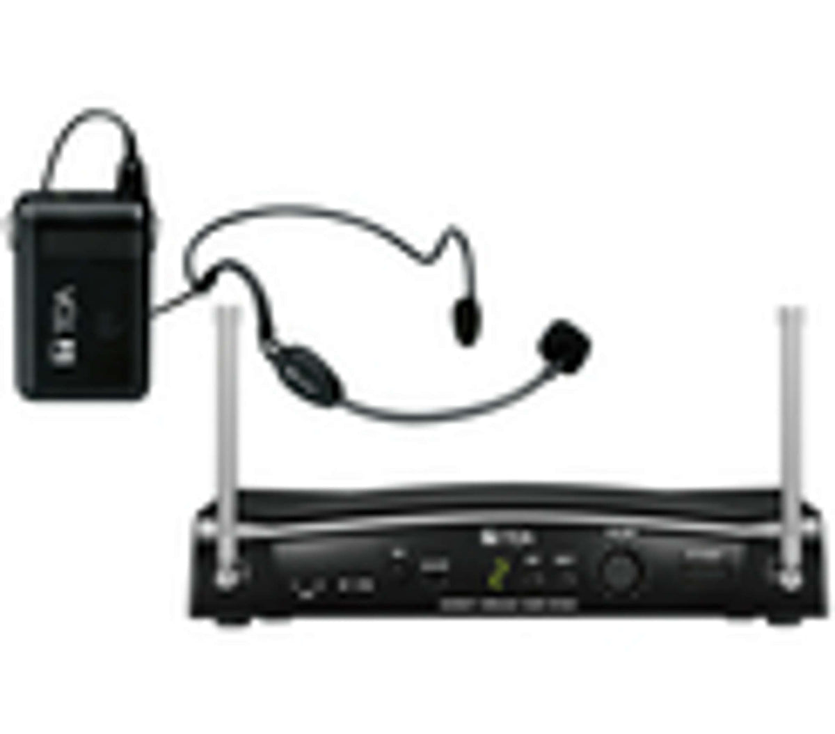 TOA WS-5325H-AM RM1 16 Channel UHF Wireless System Including WT-5810(M) Tuner, WM-5325(M) Rechargeable Transmitter and WH-4000H Headset Microphone